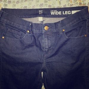 NY&C cropped wide leg jeans